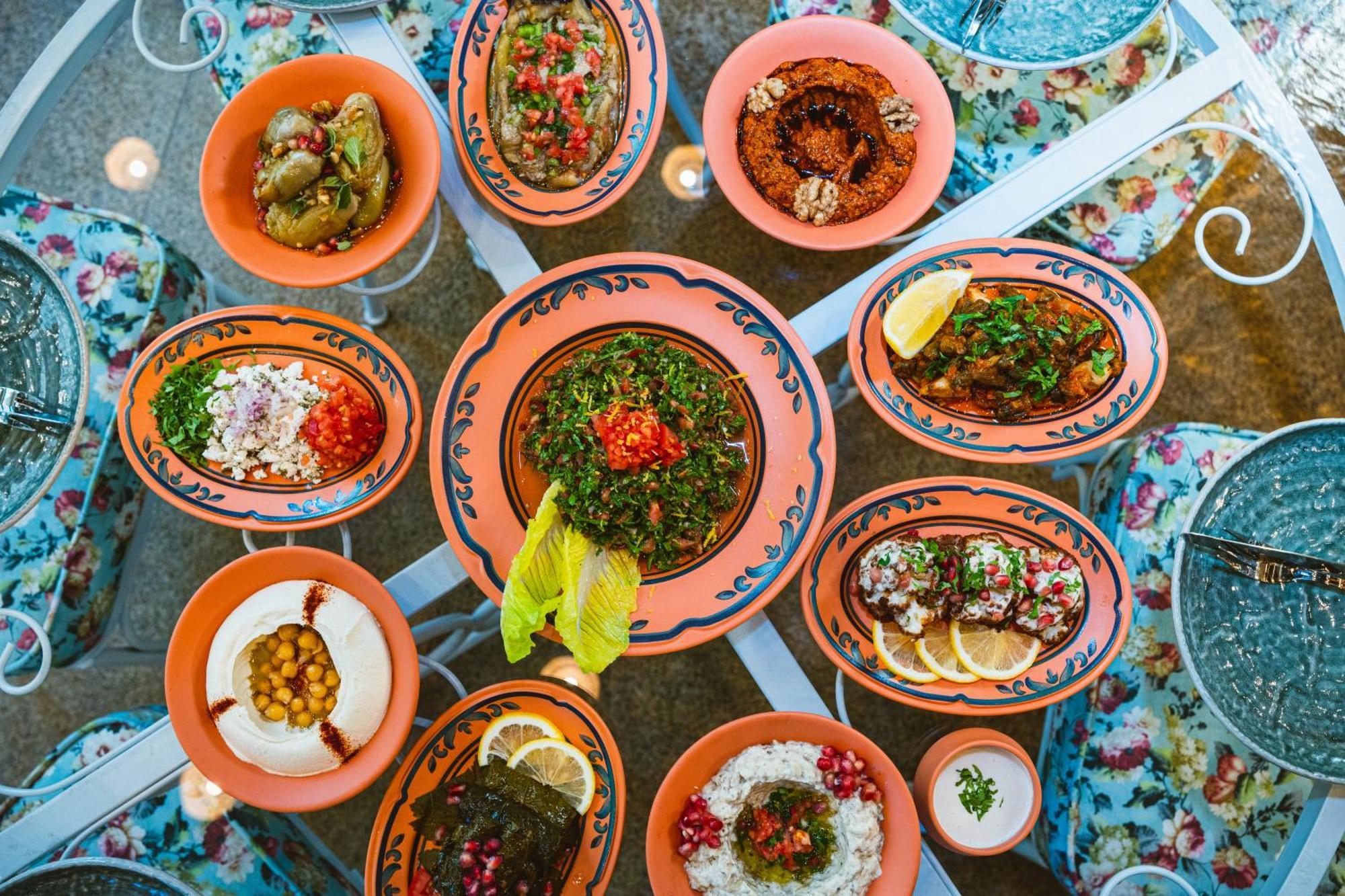Millennium Place Doha Kültér fotó A selection of Turkish meze